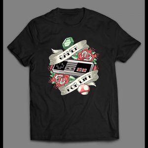 VINTAGE STYLE GAMER FOR LIFE GAMER SHIRT