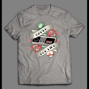 VINTAGE STYLE GAMER FOR LIFE GAMER SHIRT