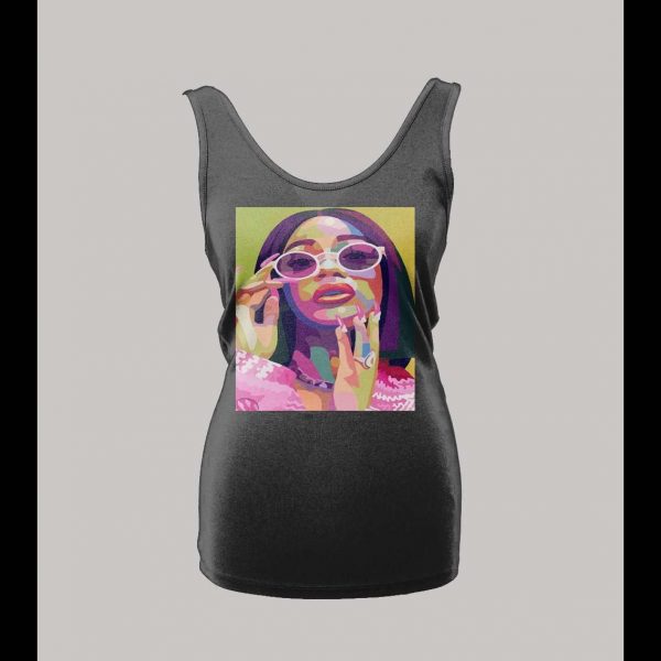 RAPPER CARDI B LADIES TANK TOP