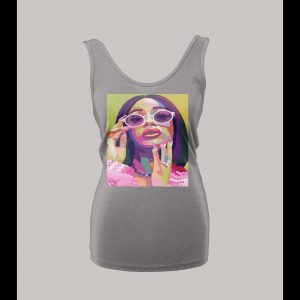 RAPPER CARDI B LADIES TANK TOP