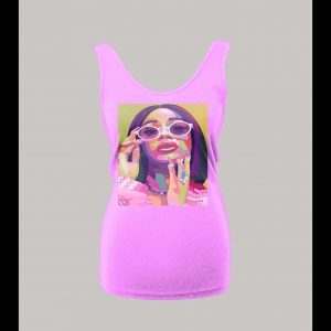 RAPPER CARDI B LADIES TANK TOP