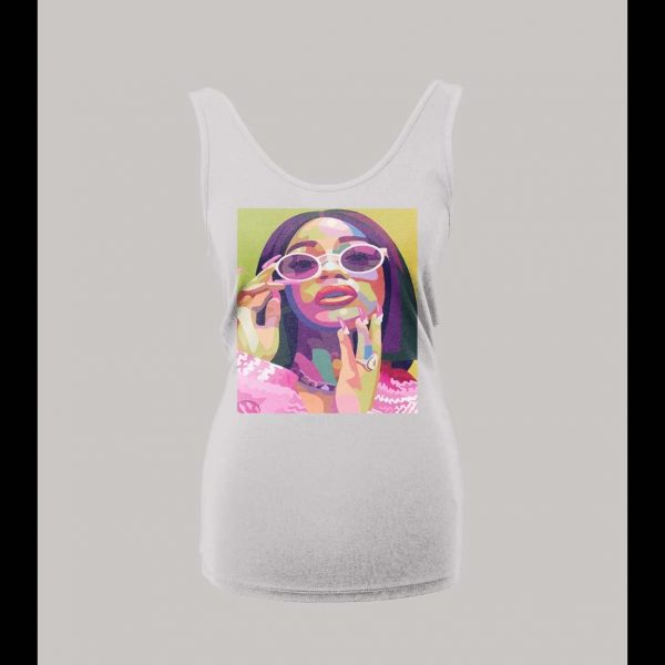 RAPPER CARDI B LADIES TANK TOP