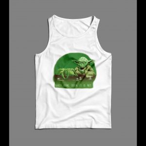 KERMIT THE FROG YODA "EASY BEING GREEN IT IS NOT" PARODY MEN'S TANK TOP