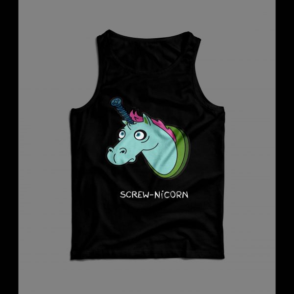 SCREW-NICORN FUNNY UNICORN PARODY MEN'S TANK TOP