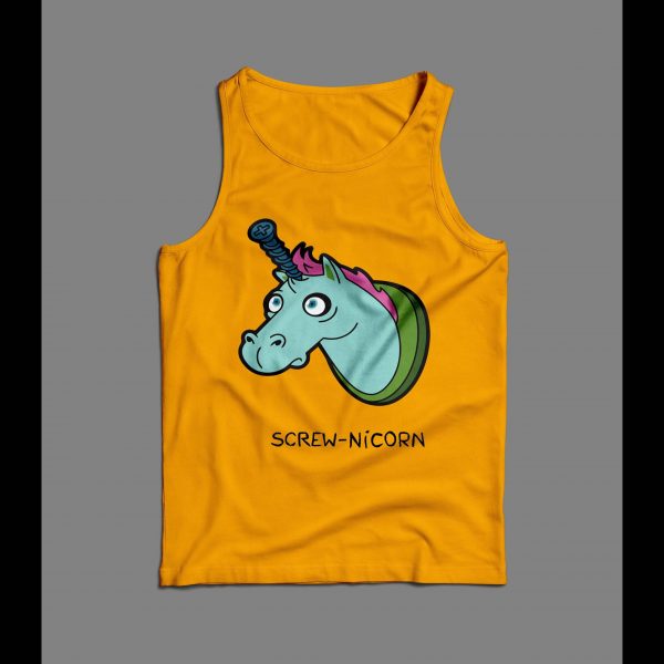 SCREW-NICORN FUNNY UNICORN PARODY MEN'S TANK TOP