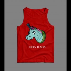 SCREW-NICORN FUNNY UNICORN PARODY MEN'S TANK TOP