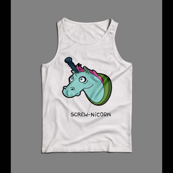 SCREW-NICORN FUNNY UNICORN PARODY MEN'S TANK TOP