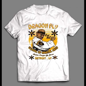 DRAGONFLY SCHOOL OF MARTIAL ARTS "TV SHOW" PARODY ART SHIRT