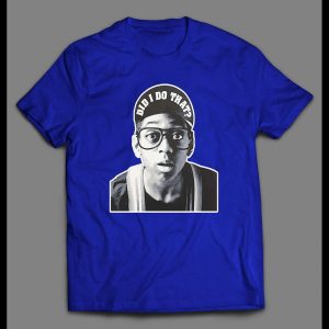 STEVE URKEL SPIKE LEE MARS JORDAN COMMERCIAL PARODY DID I DO THAT VINTAGE TV SHOW SHIRT