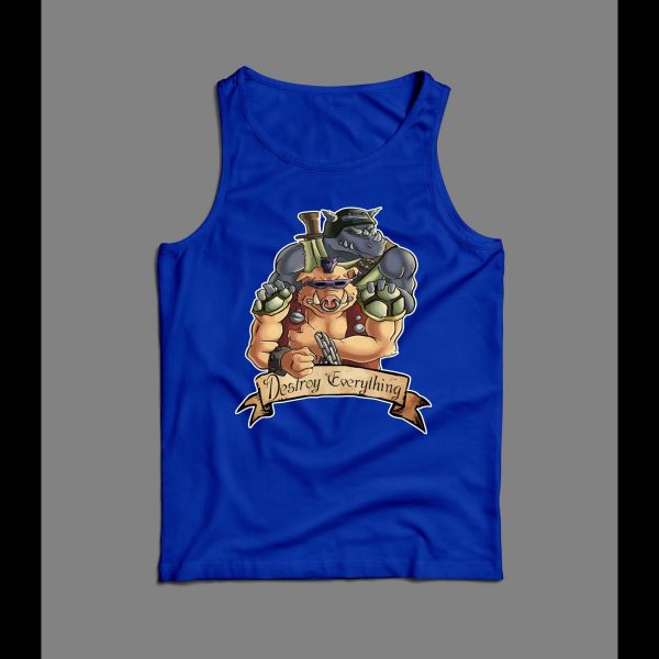 BEBOP AND ROCK STEADY DESTROY EVERYTHING MEN'S TANK TOP