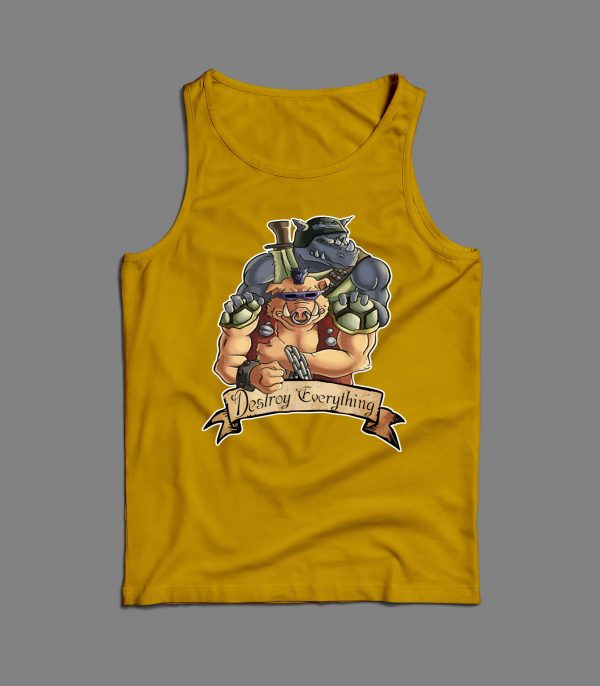 BEBOP AND ROCK STEADY DESTROY EVERYTHING MEN'S TANK TOP