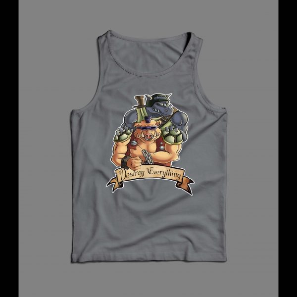 BEBOP AND ROCK STEADY DESTROY EVERYTHING MEN'S TANK TOP