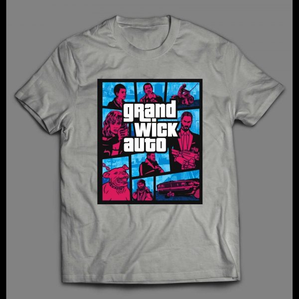 GRAND WICK AUTO MOVIE GAME PARODY HIGH QUALITY SHIRT