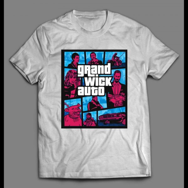 GRAND WICK AUTO MOVIE GAME PARODY HIGH QUALITY SHIRT