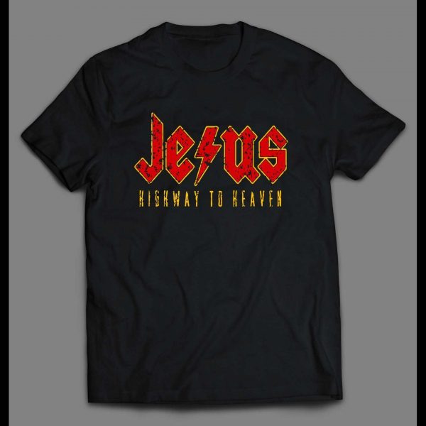 JESUS HIGHWAY TO HEAVEN ROCKER STYLE SHIRT