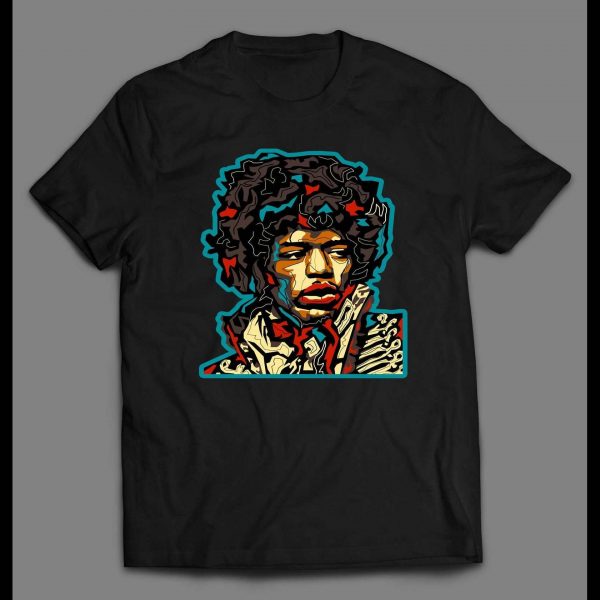 LEGENDARY GUITARIST JIMI ABSTRACT ART SHIRT