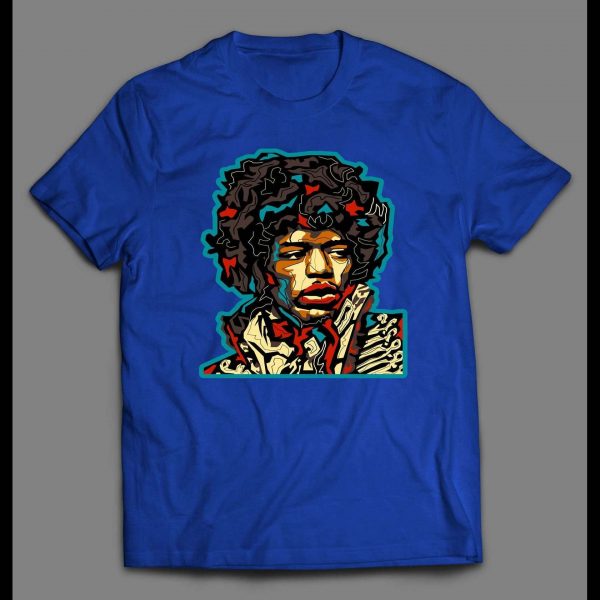 LEGENDARY GUITARIST JIMI ABSTRACT ART SHIRT