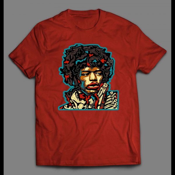 LEGENDARY GUITARIST JIMI ABSTRACT ART SHIRT