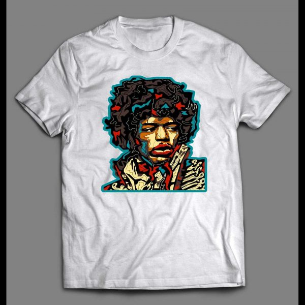 LEGENDARY GUITARIST JIMI ABSTRACT ART SHIRT