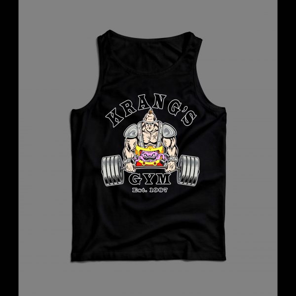 NINJA VILLAIN KRANG'S GYM FITNESS/ WORK OUT MEN'S OLDSKOOL TANK TOP