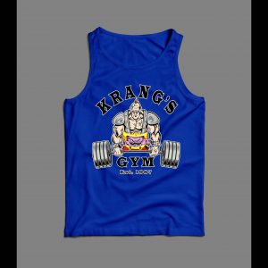 NINJA VILLAIN KRANG'S GYM FITNESS/ WORK OUT MEN'S OLDSKOOL TANK TOP