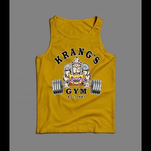 NINJA VILLAIN KRANG'S GYM FITNESS/ WORK OUT MEN'S OLDSKOOL TANK TOP