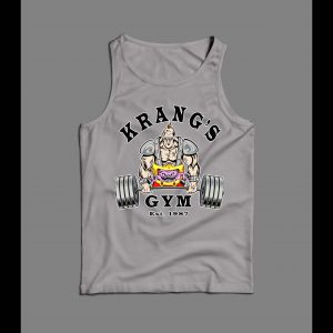 NINJA VILLAIN KRANG'S GYM FITNESS/ WORK OUT MEN'S OLDSKOOL TANK TOP