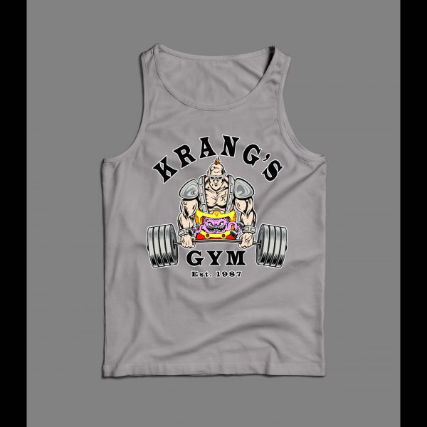 NINJA VILLAIN KRANG'S GYM FITNESS/ WORK OUT MEN'S OLDSKOOL TANK TOP