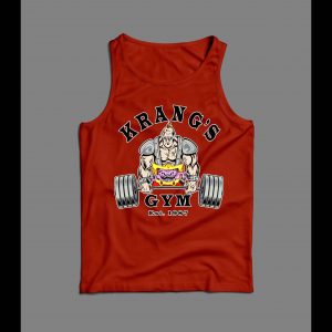 NINJA VILLAIN KRANG'S GYM FITNESS/ WORK OUT MEN'S OLDSKOOL TANK TOP