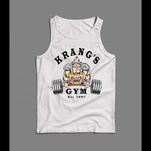 NINJA VILLAIN KRANG'S GYM FITNESS/ WORK OUT MEN'S OLDSKOOL TANK TOP