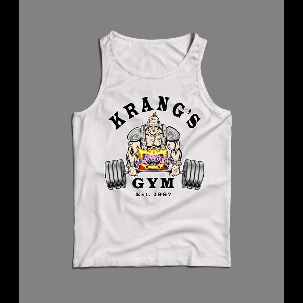 NINJA VILLAIN KRANG'S GYM FITNESS/ WORK OUT MEN'S OLDSKOOL TANK TOP