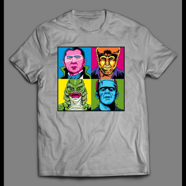 HALLOWEEN HORROR MONSTERS POP ART SHIRT
