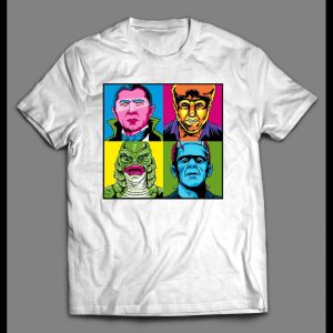 HALLOWEEN HORROR MONSTERS POP ART SHIRT