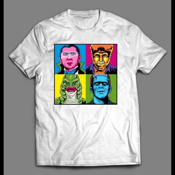 HALLOWEEN HORROR MONSTERS POP ART SHIRT