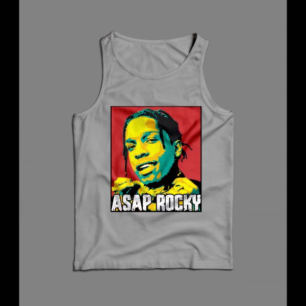 RAPPER ASAP ROCKY POP ART MEN'S TANK TOP