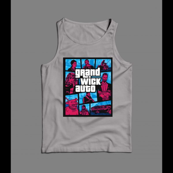 GRAND WICK AUTO MOVIE GAME PARODY HIGH QUALITY MEN'S TANK TOP