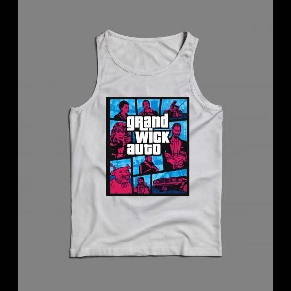 GRAND WICK AUTO MOVIE GAME PARODY HIGH QUALITY MEN'S TANK TOP