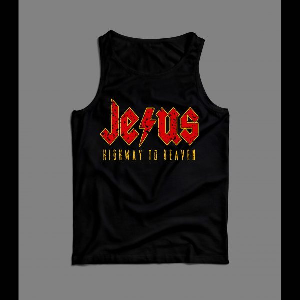JESUS HIGHWAY TO HEAVEN ROCKER STYLE MEN'S TANK TOP