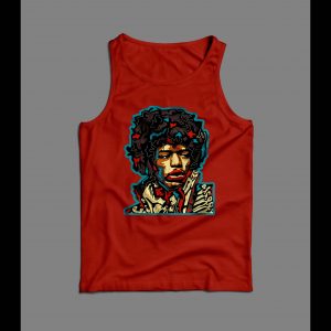 LEGENDARY GUITARIST JIMI HENDRIX ABSTRACT ART MEN'S TANK TOP