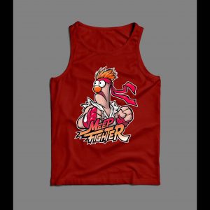 THE MUPPETS BEAKER VIDEO GAME PARODY MEEP FIGHTER GAMER MEN'S TANK TOP