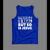 THE STRUGGLE IS REAL BUT SO IS JESUS CHRISTIAN ART MEN’S TANK TOP