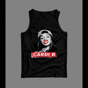 HIP HOP CARDI B SUPREME PARODY OLDSKOOL HIGH QUALITY MEN'S TANK TOP