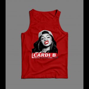 HIP HOP CARDI B SUPREME PARODY OLDSKOOL HIGH QUALITY MEN'S TANK TOP