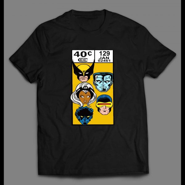 VINTAGE X-MEN COMIC BOOK PRICE STRIP ART MEN SHIRT