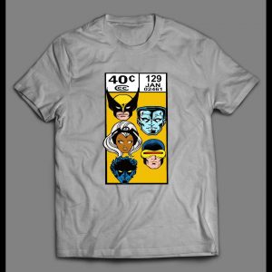 VINTAGE X-MEN COMIC BOOK PRICE STRIP ART MEN SHIRT