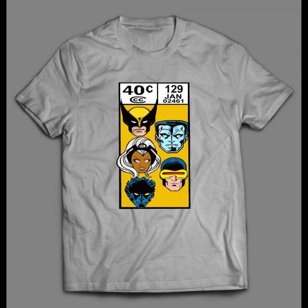 VINTAGE X-MEN COMIC BOOK PRICE STRIP ART MEN SHIRT