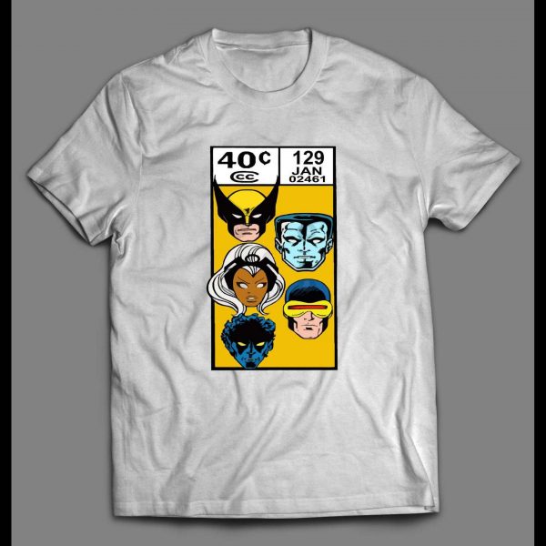 VINTAGE X-MEN COMIC BOOK PRICE STRIP ART MEN SHIRT