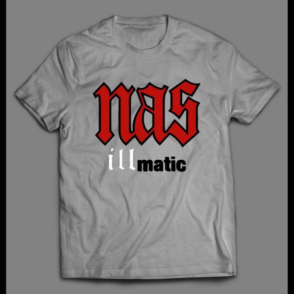 RAPPER NAS "ILLMATIC" HIGH QUALITY FRONT PRINT SHIRT