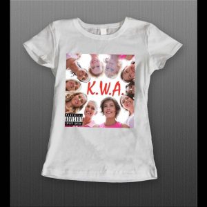 KAREN'S WITH ATTITUDE K.W.A HIGH QUALITY OLDSKOOL KAREN LADIES SHIRT