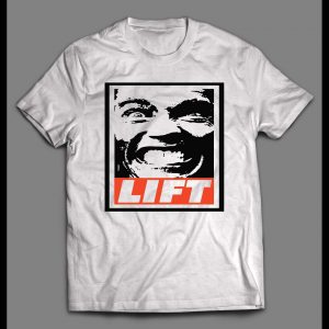 ARNOLD SCHWARZENEGGER OBEY PARODY "LIFT" WORK OUT GYM SHIRT